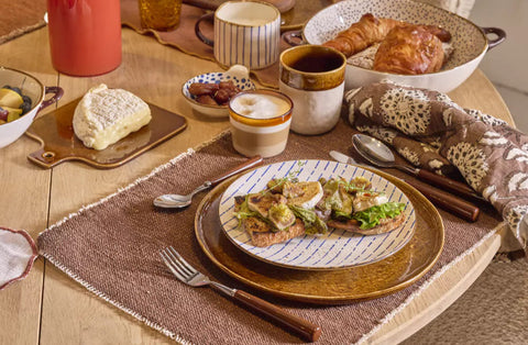 Assiette en porcelaine ANAFI Ø22cm POOMAX COIN DU MEUBLE PARIS