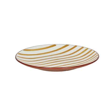 Assiette en porcelaine MYKONOS Ø20.3cm POMAX COIN DU MEUBLE PARIS