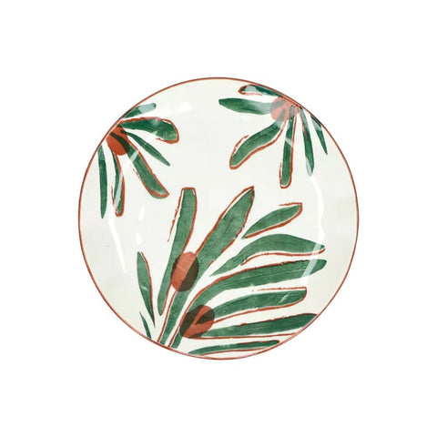 Assiette en porcelaine OLIVES MYKONOS Ø20.3cm POMAX Coin du meuble paris