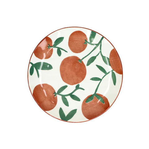 Assiette en porcelaine ORANGES MYKONOS Ø20.3cm Coin du meuble Paris