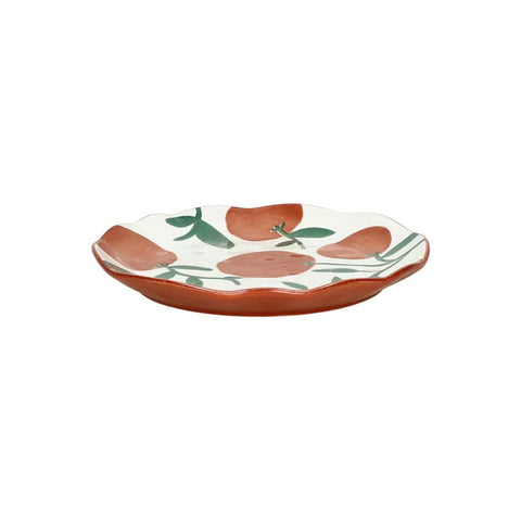 Assiette en porcelaine ORANGES MYKONOS Ø20.3cm Coin du meuble Paris