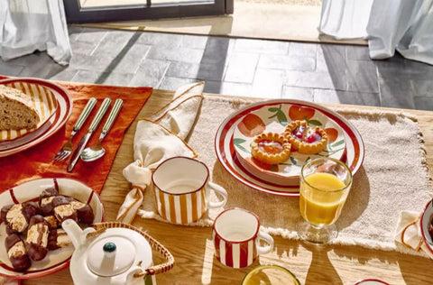 Assiette en porcelaine ORANGES MYKONOS Ø20.3cm Coin du meuble Paris