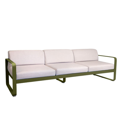 Sofa Bellevie para tres personas cojin PEARL de la marca fermob. comprar fermob online en rincon del mueble. RDM Online.