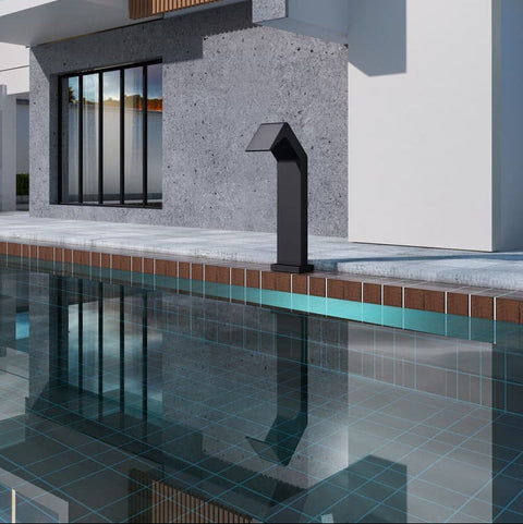 Cascade pulvérisante pour piscine NIAGARA 15cm noir mat POOLIMEX COIN DU MEUBLE PARIS