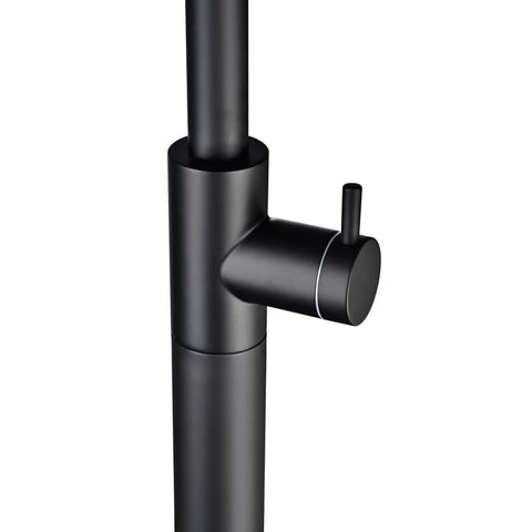 Douche de piscine ALASKA noir mat POOLIMEX COIN DU MEUBLE PARIS