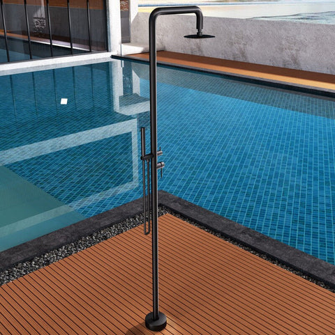 Douche de piscine FLORIDA avec douchette à main POOLIMEX COIN DU MEUBLE PARIS