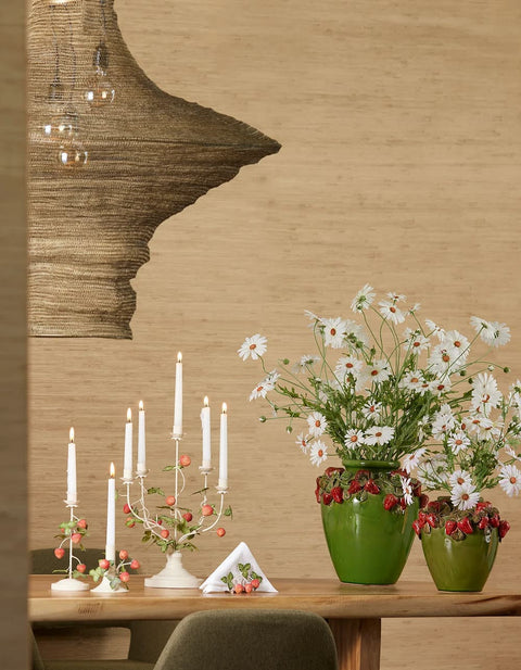 Vase en céramique avec FRAISES