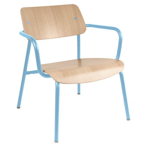 Fauteuil bas en chêne STUDIE