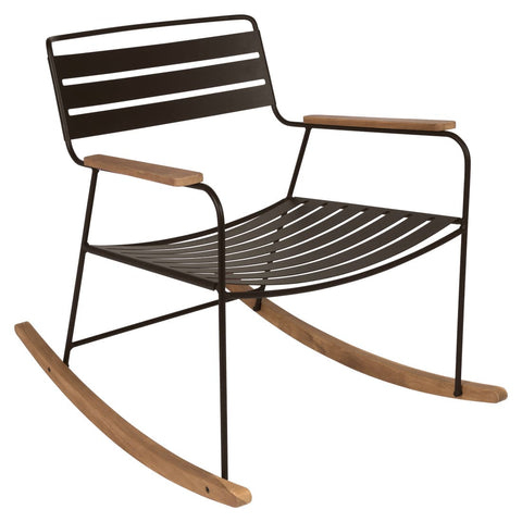 Rocking chair en teck SURPRISING
