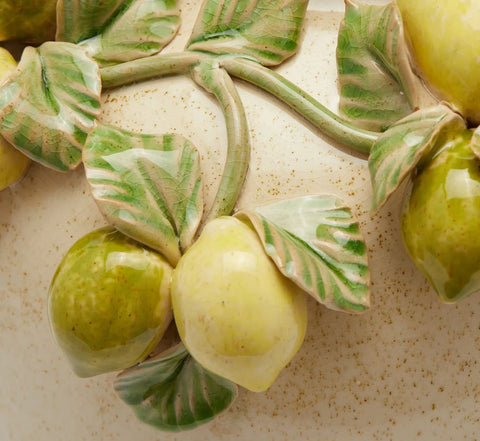 Vase en céramique avec CITRONS