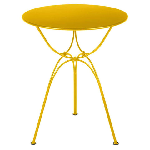 Table Ø 60 cm AIRLOOP en acier pour EXTÉRIEUR de la marque française FERMOB®. Acheter Fermob en ligne. Rincón del Mueble