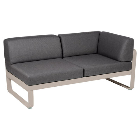 Módulo derecho esquina BELLEVIE 2 plazas. Colección Bellevie comprar online mobiliario Fermob exterior e interior. Rincón del Mueble RDM Madrid España.