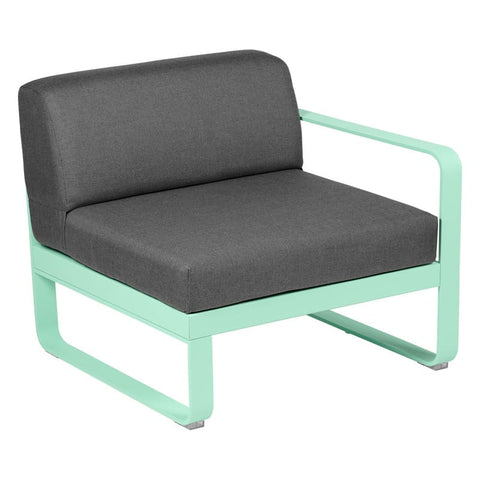 Módulo derecho BELLEVIE 1 plaza. Rincón del Mueble RDM Madrid España. Colección Bellevie de la marca FERMOB. Comprar online mobiliario exterior e interior Fermob.