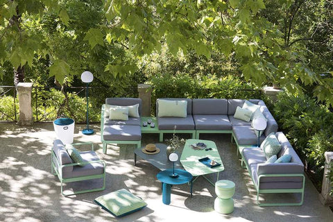 Módulo derecho esquina BELLEVIE 2 plazas. Colección Bellevie comprar online mobiliario Fermob exterior e interior. Rincón del Mueble RDM Madrid España.