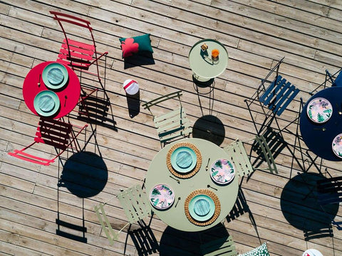 Table ronde BISTRO Ø 96 cm de la marque Fermob. Acheter Fermob en ligne. Rincón del Mueble