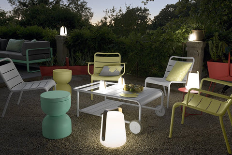 Lot de 3 lampes en bambou BALAD de 12 cm de la marque française Fermob. Acheter Fermob en ligne. Rincón del Mueble